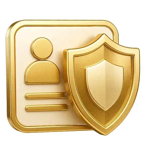 Shield and id card — Casino Winbeast