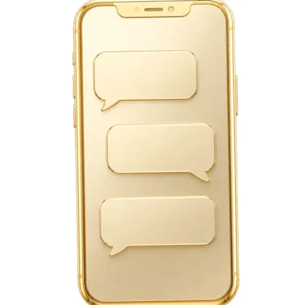 Smartphone with chat bubbles — Casino Winbeast
