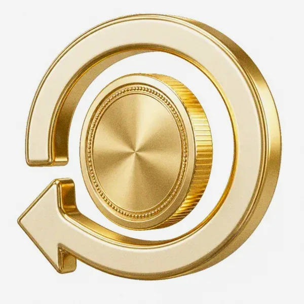 Coin with circular arrow — Casino Winbeast