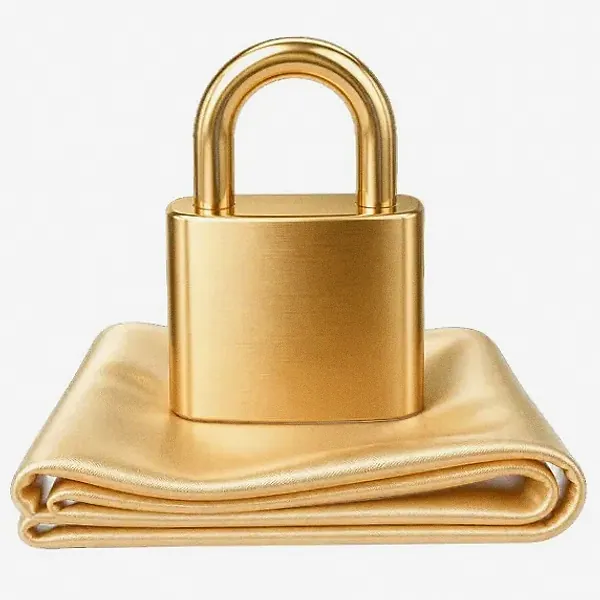 Padlock on folded cloth — Casino Winbeast