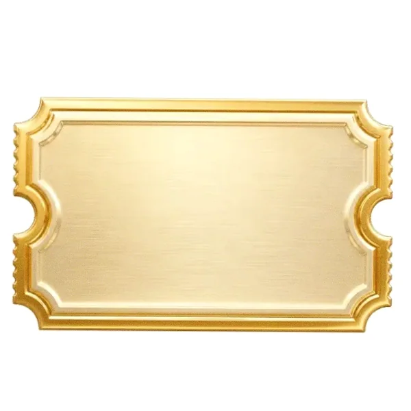Blank ticket plaque — Casino Winbeast