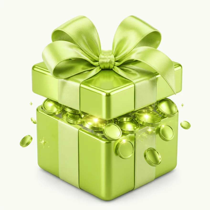 Ribbon-tied gift box — Casino Winbeast