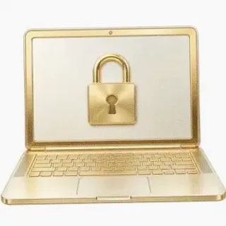 Laptop with padlock — Casino Winbeast